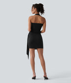 Robe micro mini moulante col licou