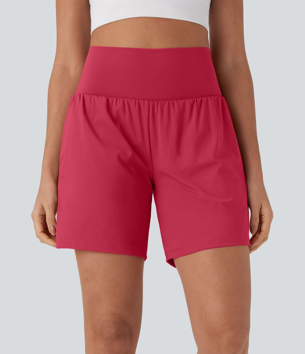 Short de yoga SoftlyZero™ Airy 2-en-1 taille très haute avec poches et effet frais InstantCool 17,5 cm