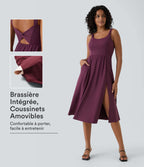 Robe décontractée mi-longue rembourrée A-D