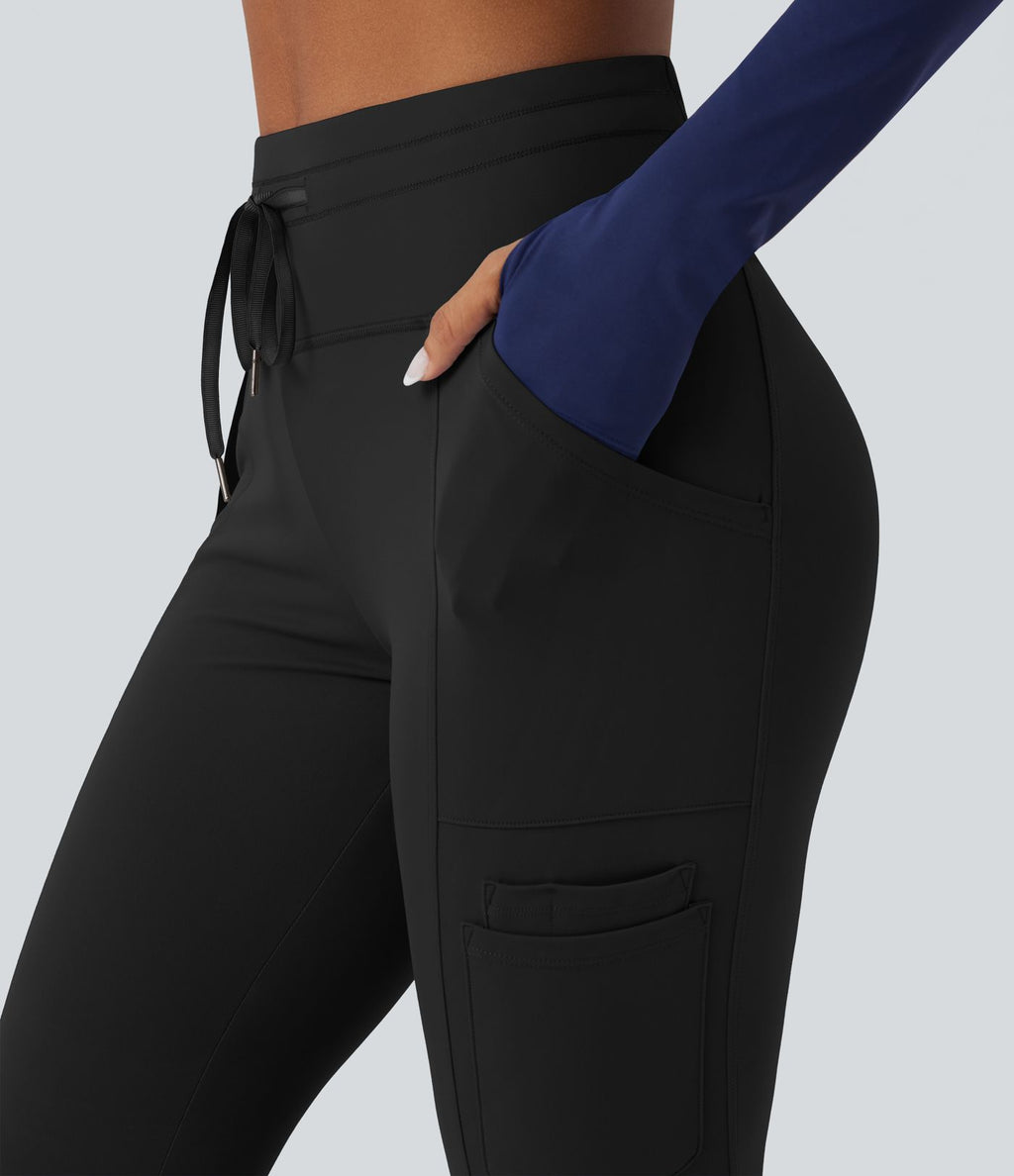 Jogging randonnée SoftlyZero™ Plush taille haute avec cordon de serrage et poches