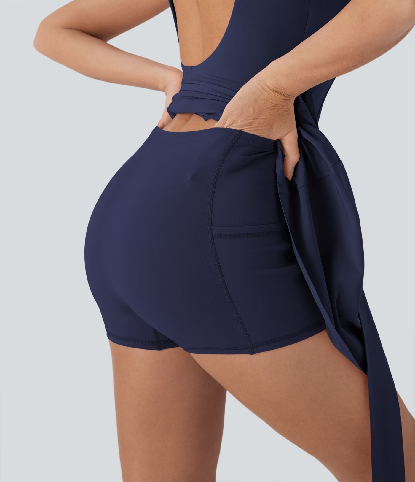 Robe active danse mini 2-en-1 Breezeful™ dos nu avec liens dos séchage rapide et poche latérale - Édition Easy Peasy