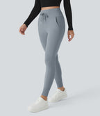 Jogging taille haute Softlyzero™ Plush avec cordon de serrage et poches latérales