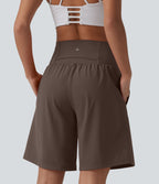 Short de yoga 2-en-1 SoftlyZero™ Airy taille très haute effet frais InstantCool 22,8 cm avec poches