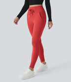 Jogging taille haute Softlyzero™ Plush avec cordon de serrage et poches latérales