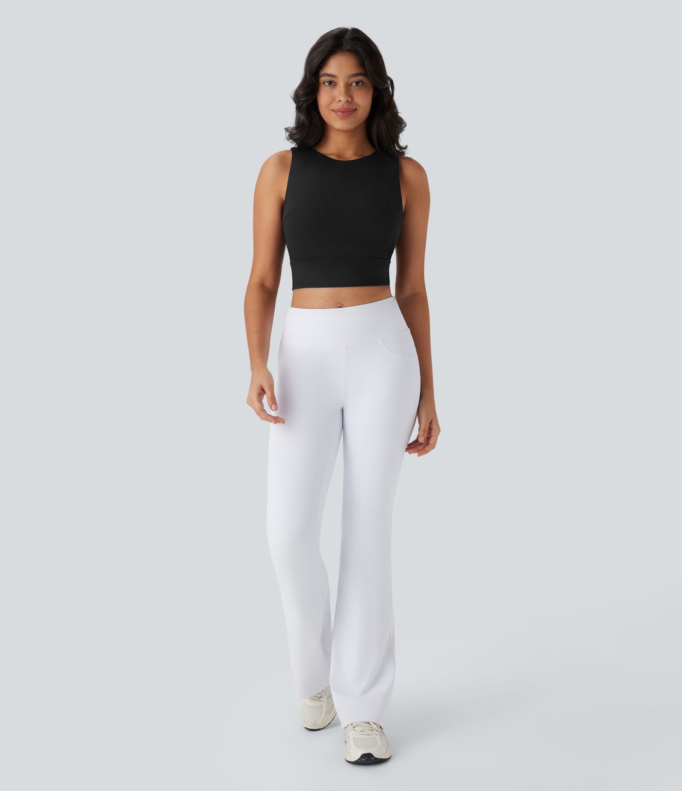 Débardeur décontracté court SoftlyZero™ Airy dos nu à col rond et effet frais InstantCool
