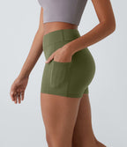 Short de yoga SoftlyZero™ Airy 8,8 cm taille haute poches latérales uni effet frais InstantCool