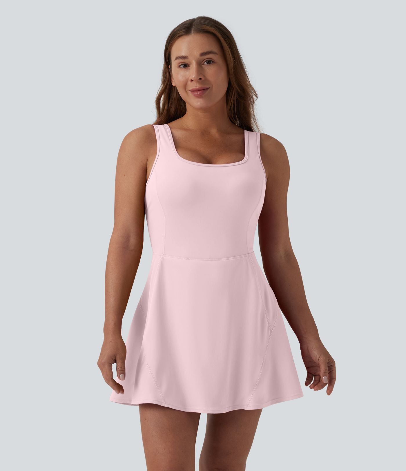 Robe de sport mini 2-en-1 SoftlyZero™ Airy col U poches effet frais InstantCool danse bonnets E-G, accès facile Easy Peasy