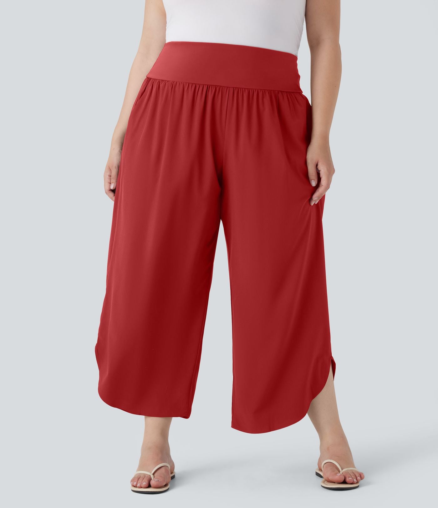 Pantalon tailleur gainant taille haute avec poches Halara Flex™