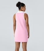 Robe de golf mini SoftlyZero™ Airy 2-en-1 à effet frais InstantCool color block avec poche pour tee de golf