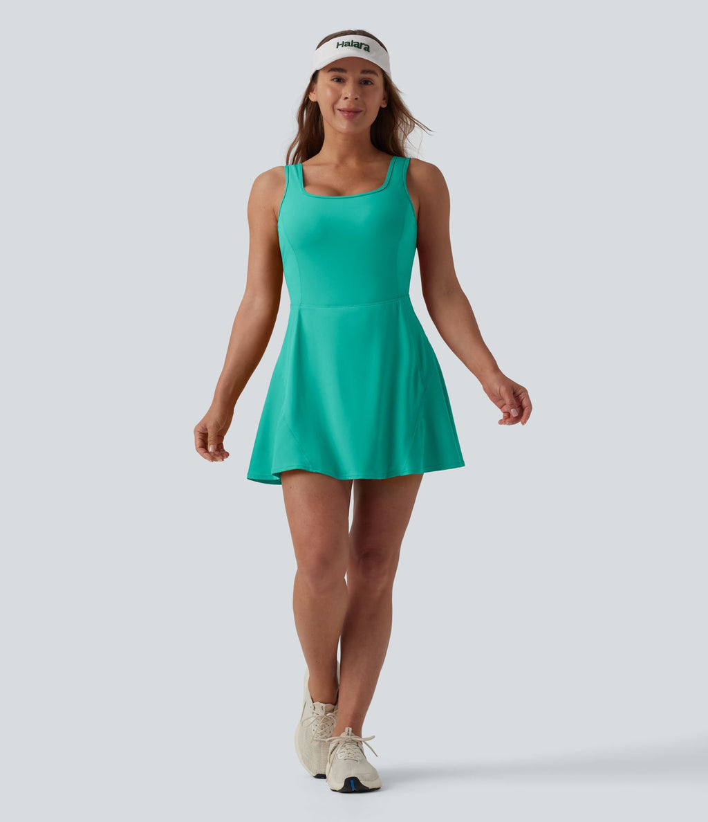 Robe de sport mini 2-en-1 SoftlyZero™ Airy col U poches effet frais InstantCool danse bonnets E-G, accès facile Easy Peasy