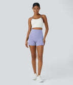 Short cycliste d'entraînement gainant taille haute UltraSculpt™ SoCinched à poches latérales 12,5 cm