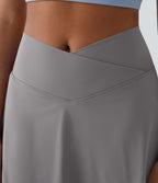 Jupe de tennis mini 2-en-1 quotidienne SoftlyZero™ Airy avec croisement, poche latérale et effet frais InstantCool, Lucid, protection solaire UPF50+