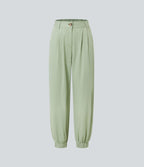 Joggings décontractés à taille mi-haute avec poches