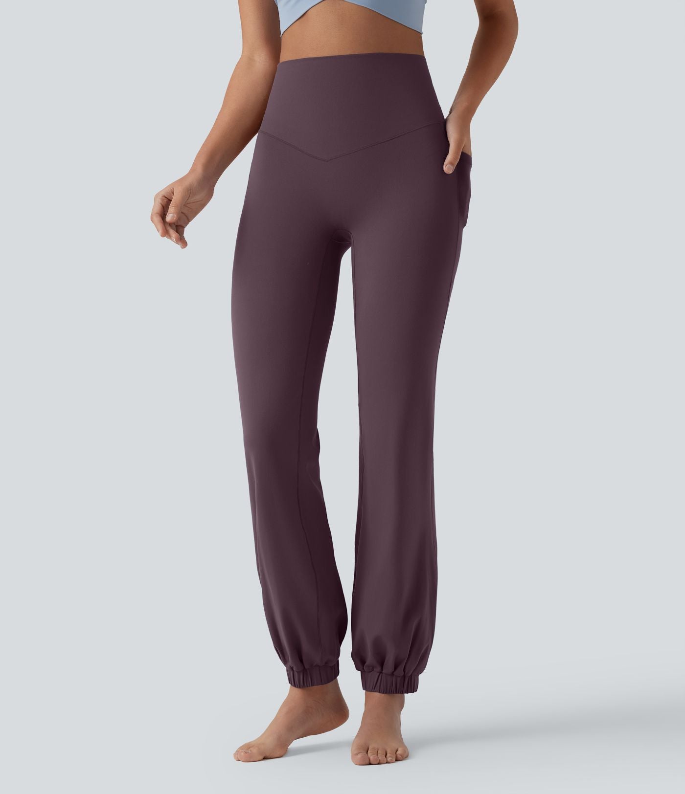 Jogging ballon danse SoftlyZero™ taille haute gainant avec poches