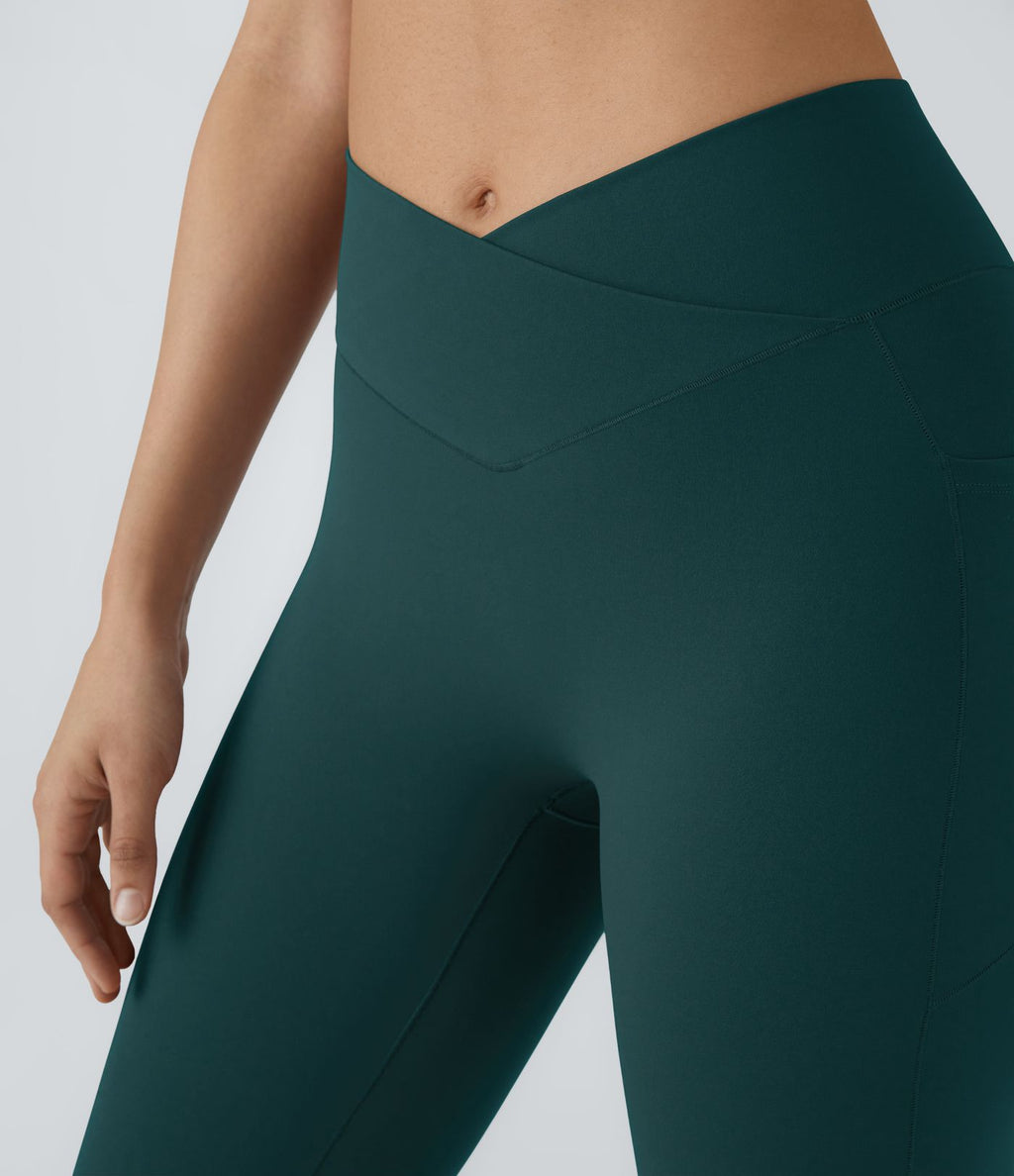 Patitoff™ 2.0 Legging Yoga Résistant Poils d'Animaux Taille Haute Croisée Poches Latérales