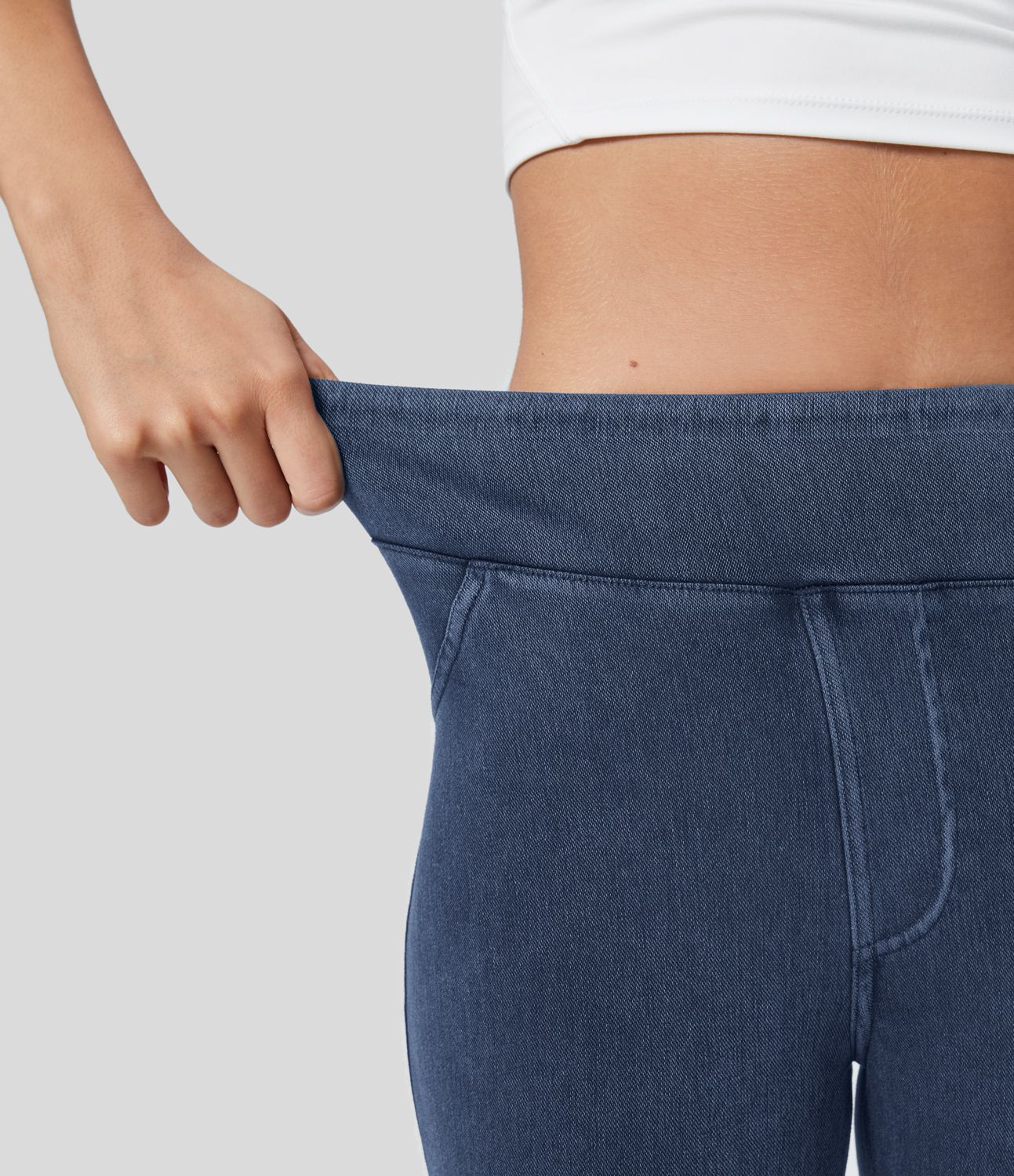 Legging en denim taille haute Halara Flex™ Denim Heat avec poches
