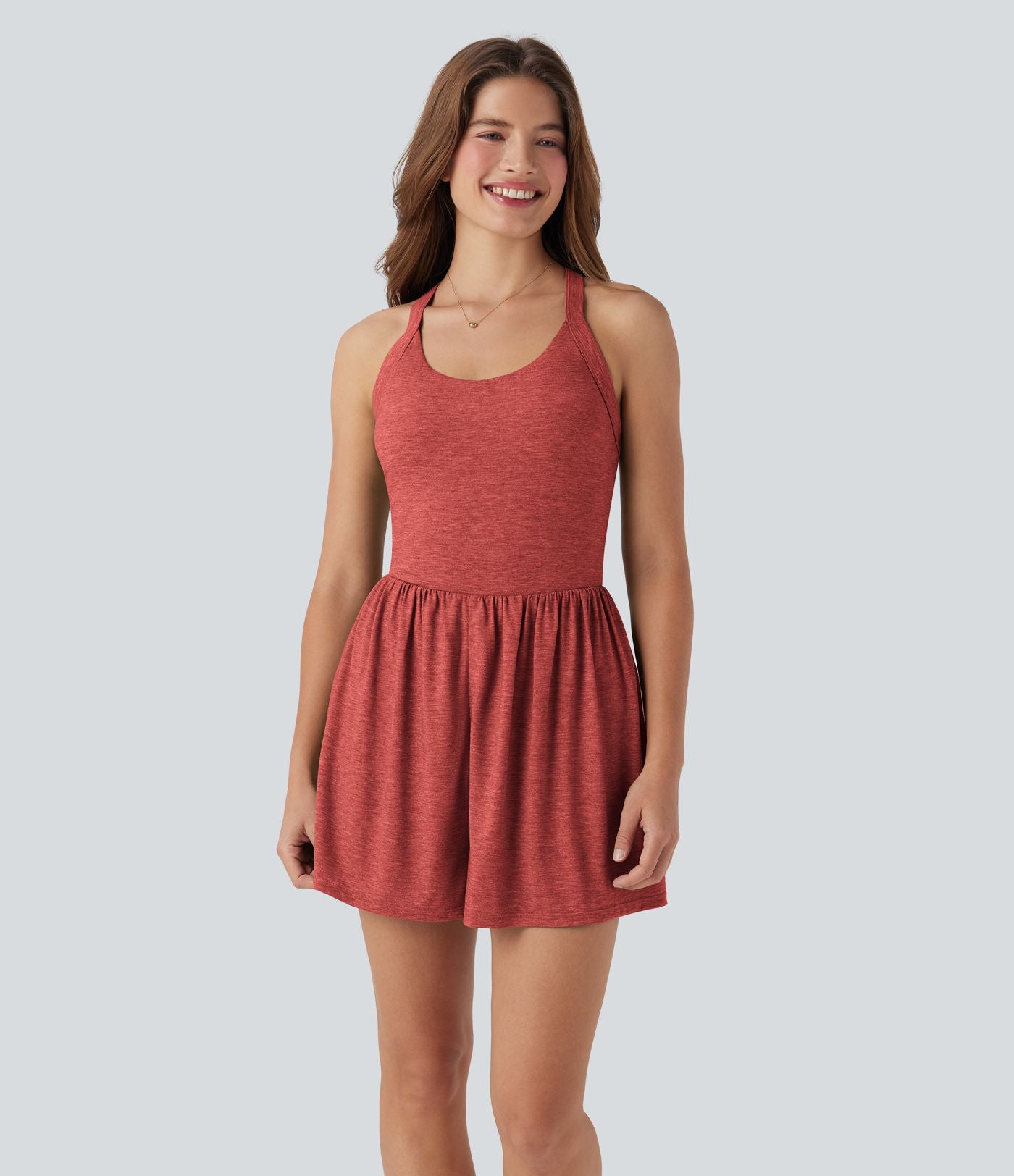 Combi-short 2-en-1 avec coussinets et poches - Édition Easy Peasy