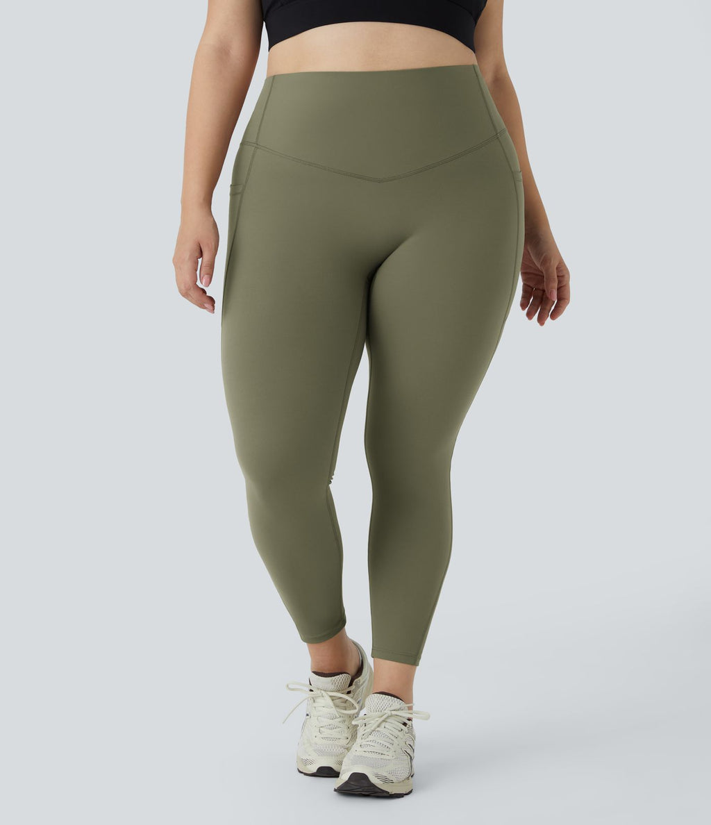 Legging d'entraînement gainant taille haute grande taille avec poches Halara UltraSculpt™
