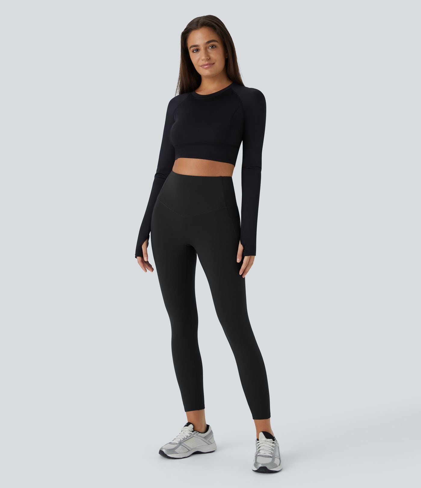 Legging de sport taille haute gainant et thermique Softlyzero™ avec poches