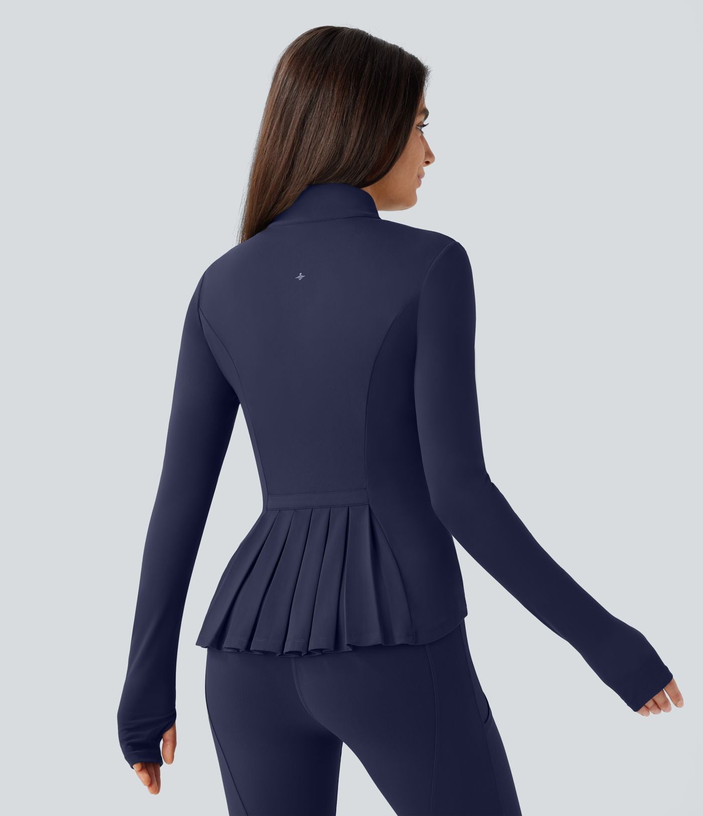 Veste d'équitation ajustée Softlyzero™ avec col montant, passe-pouces, poches, plis et fermeture éclair - Protection UPF50+