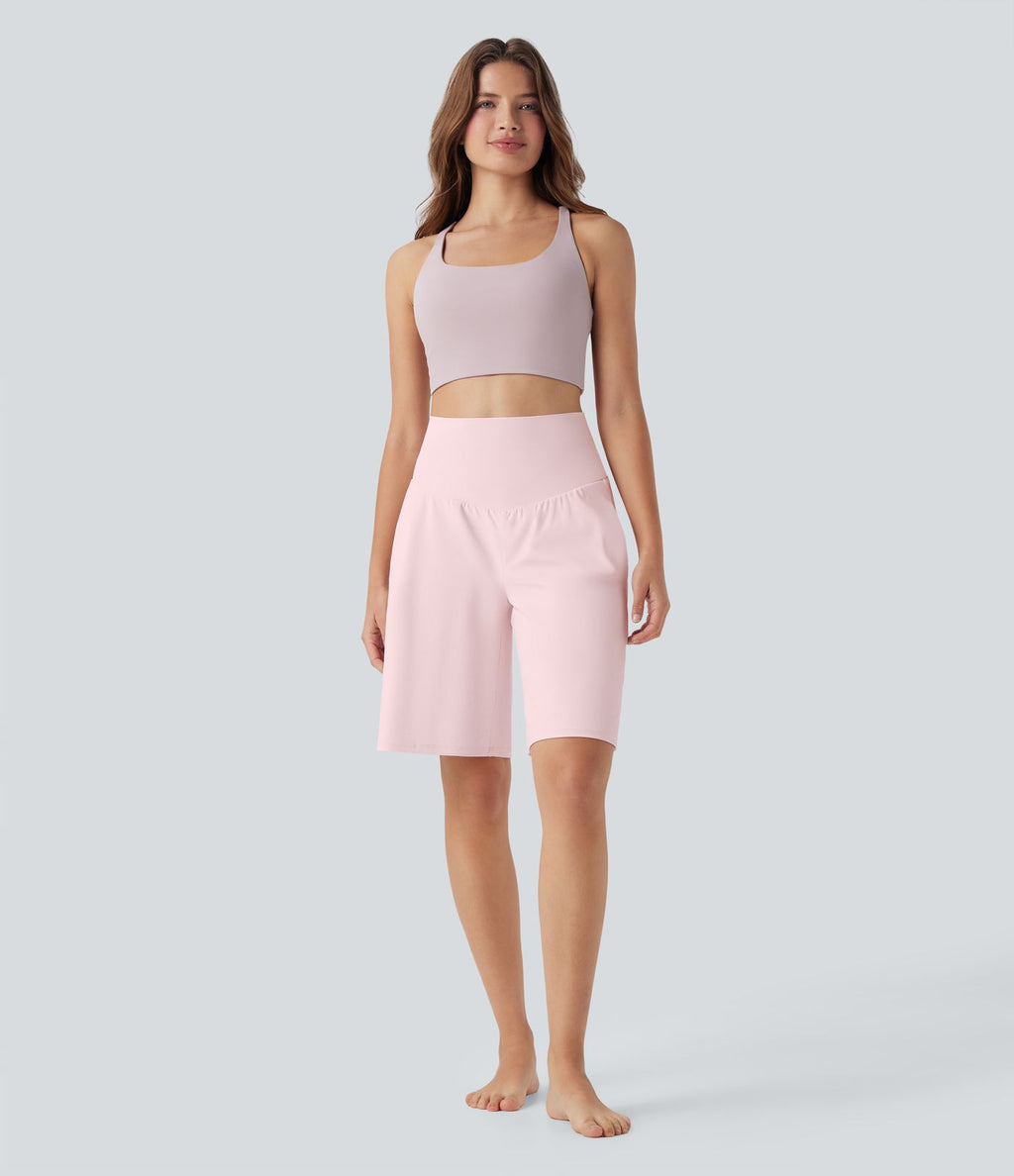 Bermuda SoftlyZero™ Airy de yoga taille haute avec poches multiples et effet frais InstantCool