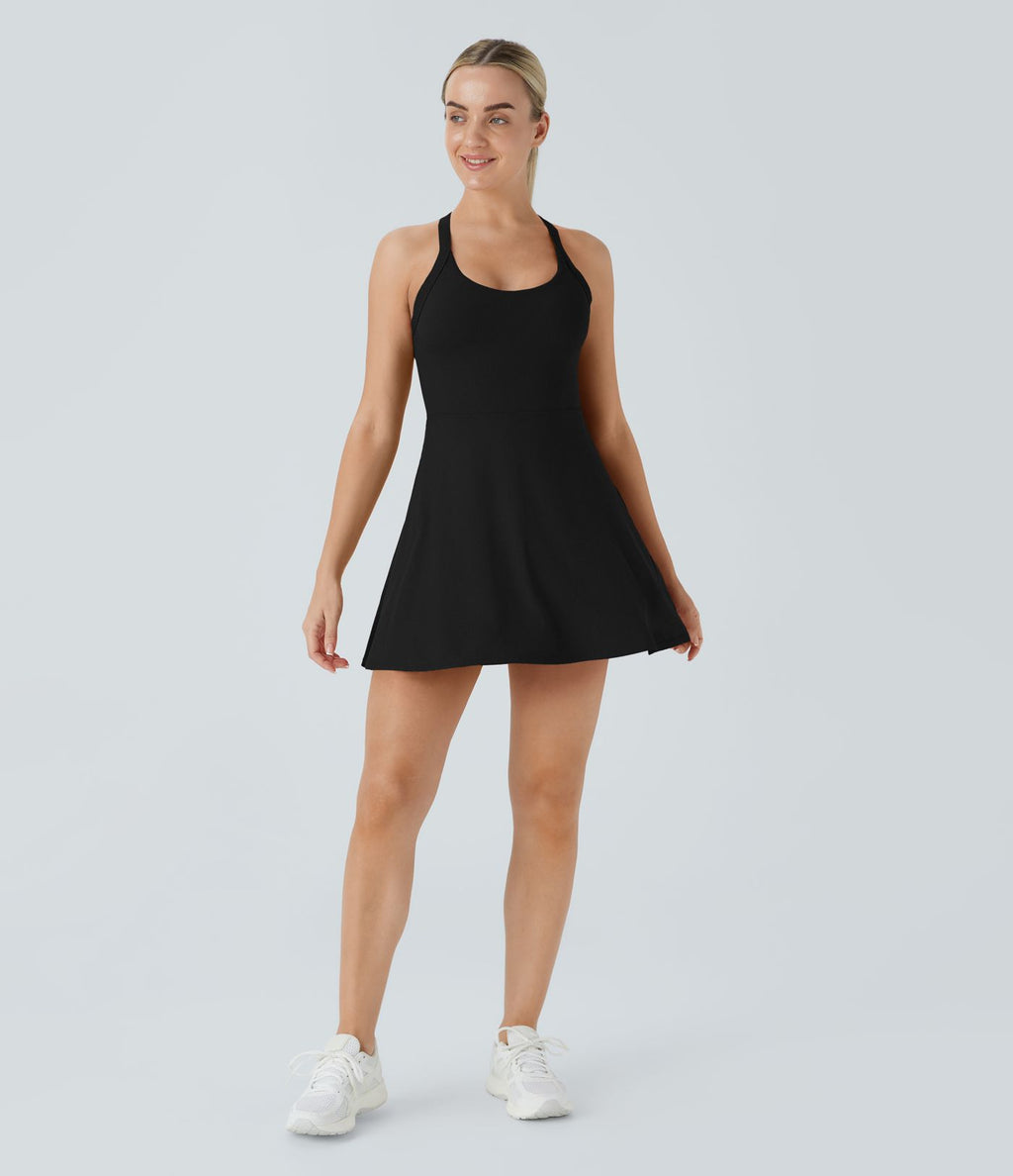 Robe de sport dos nu torsadée A-C