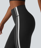 Halara UltraSculpt™ Legging de yoga ventre plat taille haute avec bandes latérales et poche