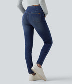 Jegging Halara Flex™ taille haute croisé décontracté avec poches
