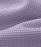 Combinaison Casual Col en V Jambes Large Plissée Manches Courtes Poche Latérale Gaufrée Fluide