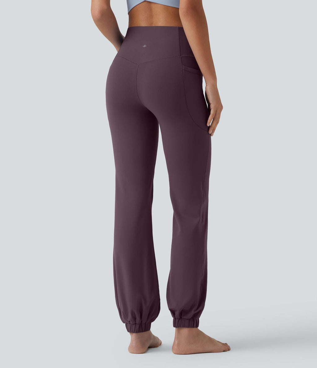 Jogging ballon danse SoftlyZero™ taille haute gainant avec poches
