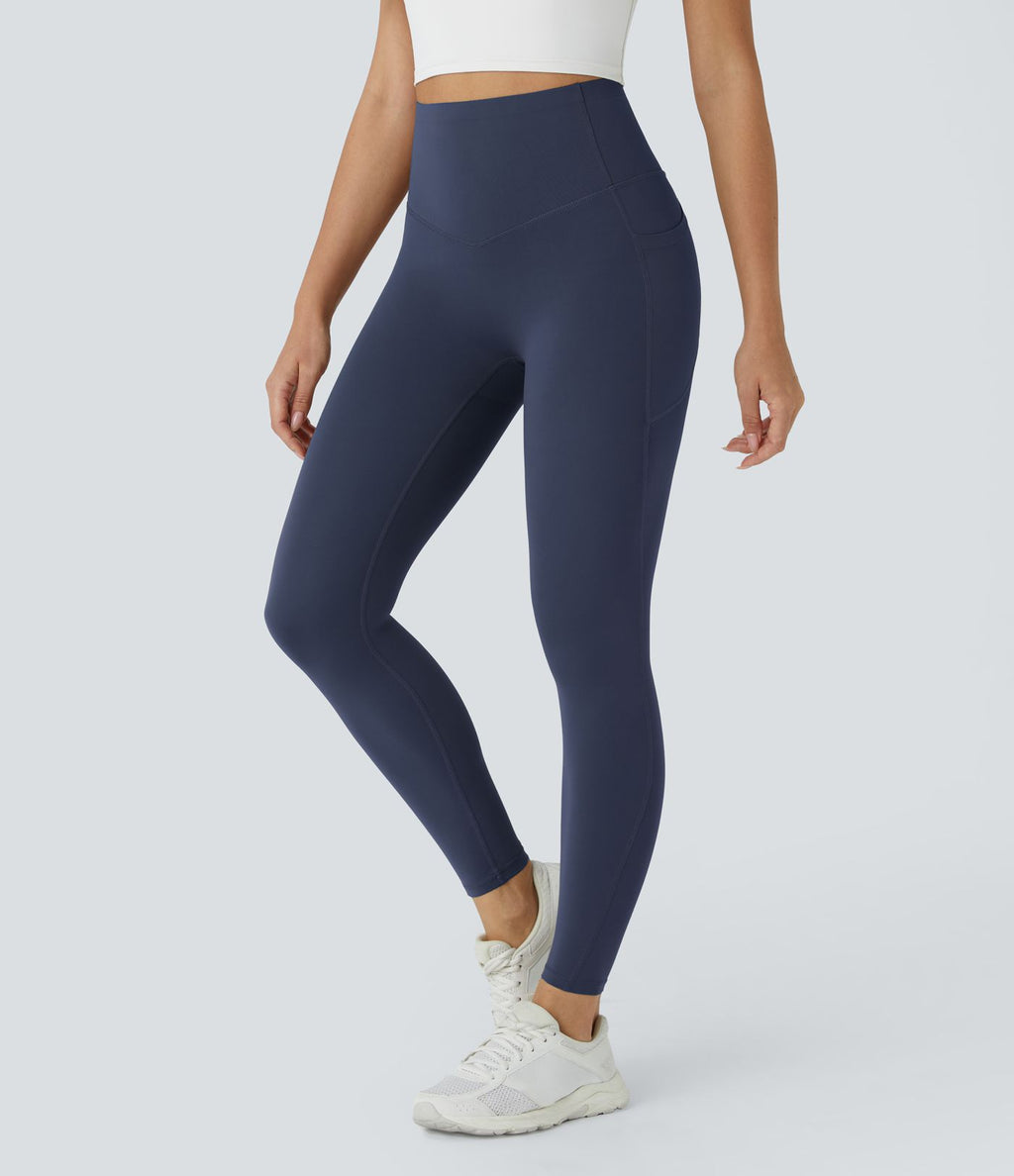 Legging d'entraînement gainant galbant taille haute avec poches Halara UltraSculpt™