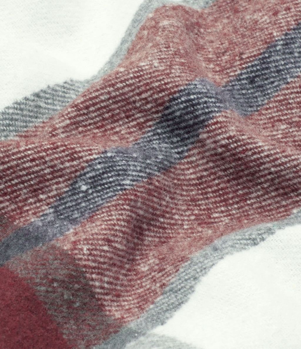 Veste de Casual à Carreaux en Polaire à Capuche avec Cordon de Serrage Boutons et Poches Latérales