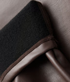 Pantalon évasé décontracté gainant taille haute extensible en molleton PU avec poches