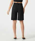 Short tailleur ample DayStretch taille haute à poches