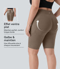 Short cycliste d’entraînement 23cm grande taille Halara UltraSculpt™ taille haute gainant effet liftant fessiers avec poches