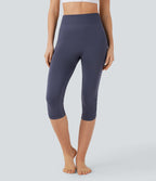 Legging yoga pedal pusher taille haute froncé sans couture OneForm Seamless Flow