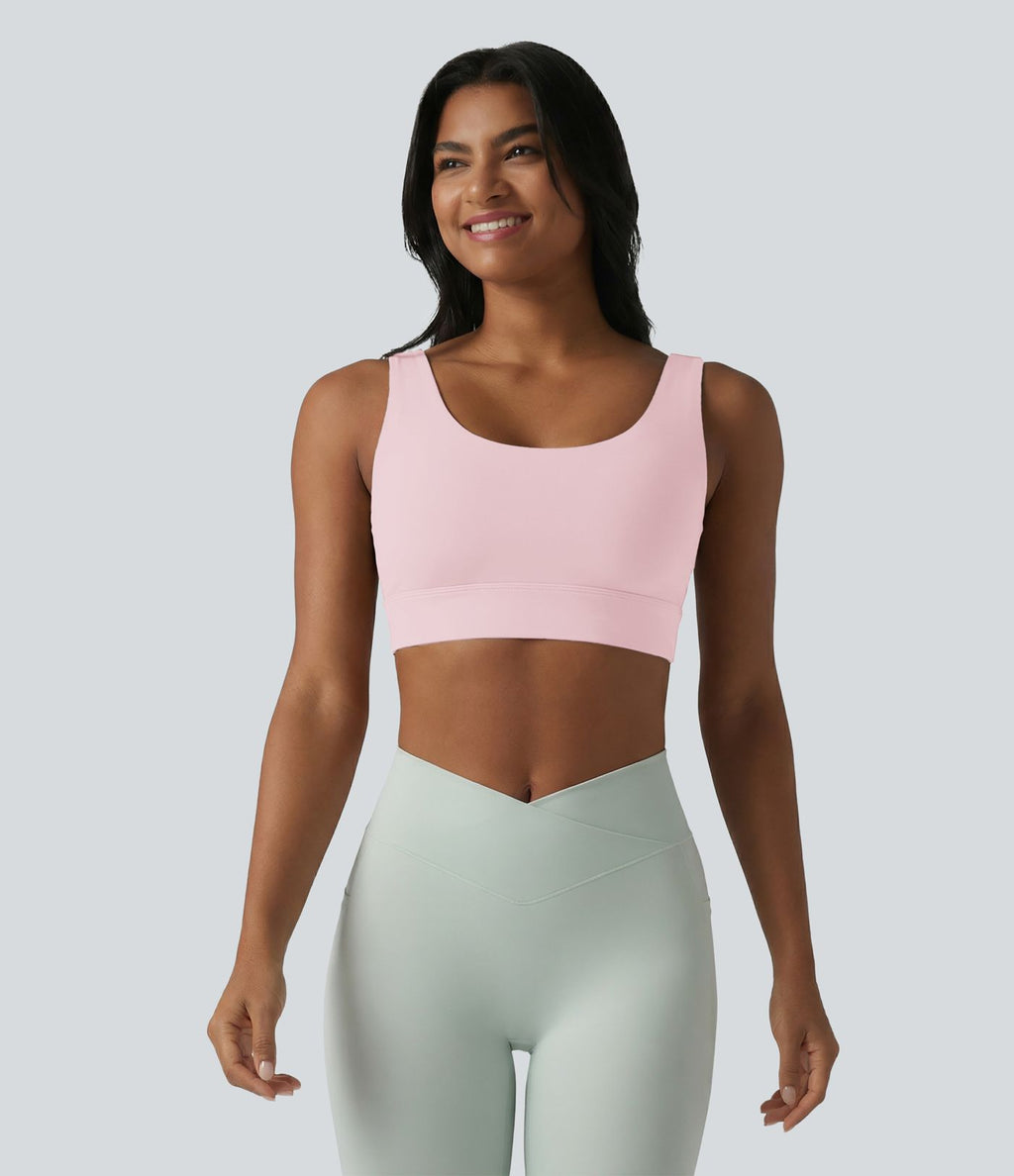 Brassière de sport Halara UltraSculpt™ maintien moyen dos nu avec boucle ajustable et brassière intégrée