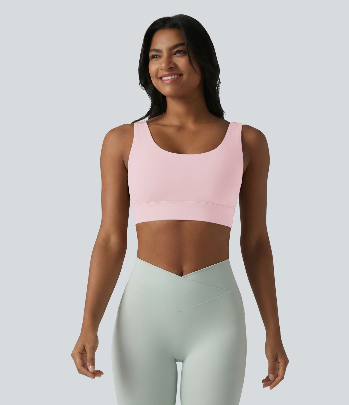 Brassière de sport Halara UltraSculpt™ maintien moyen dos nu avec boucle ajustable et brassière intégrée