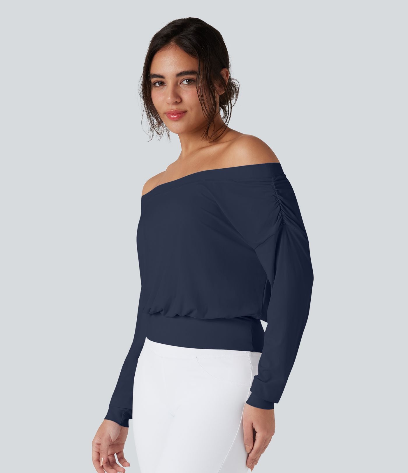 Haut de sport yoga oversize épaules dénudées effet frais InstantCool séchage rapide