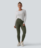 Legging décontracté 7/8 Halara UltraSculpt™ taille haute avec poches