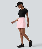 Jupe de golf courte 2-en-1 SoftlyZero™ Airy effet frais InstantCool taille ultra-haute gainant avec ourlet arrondi et poches