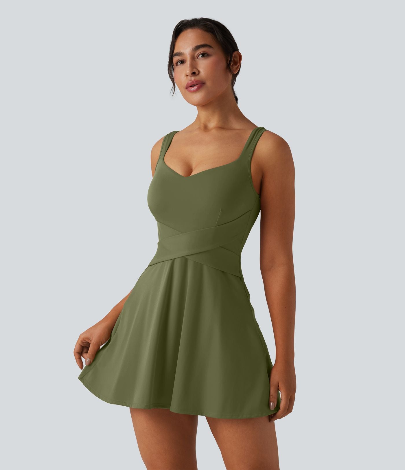 Robe de tennis 2-en-1 SoftlyZero™ Airy mini effet frais InstantCool avec poche, accès facile Easy Peasy, protection solaire UPF50+