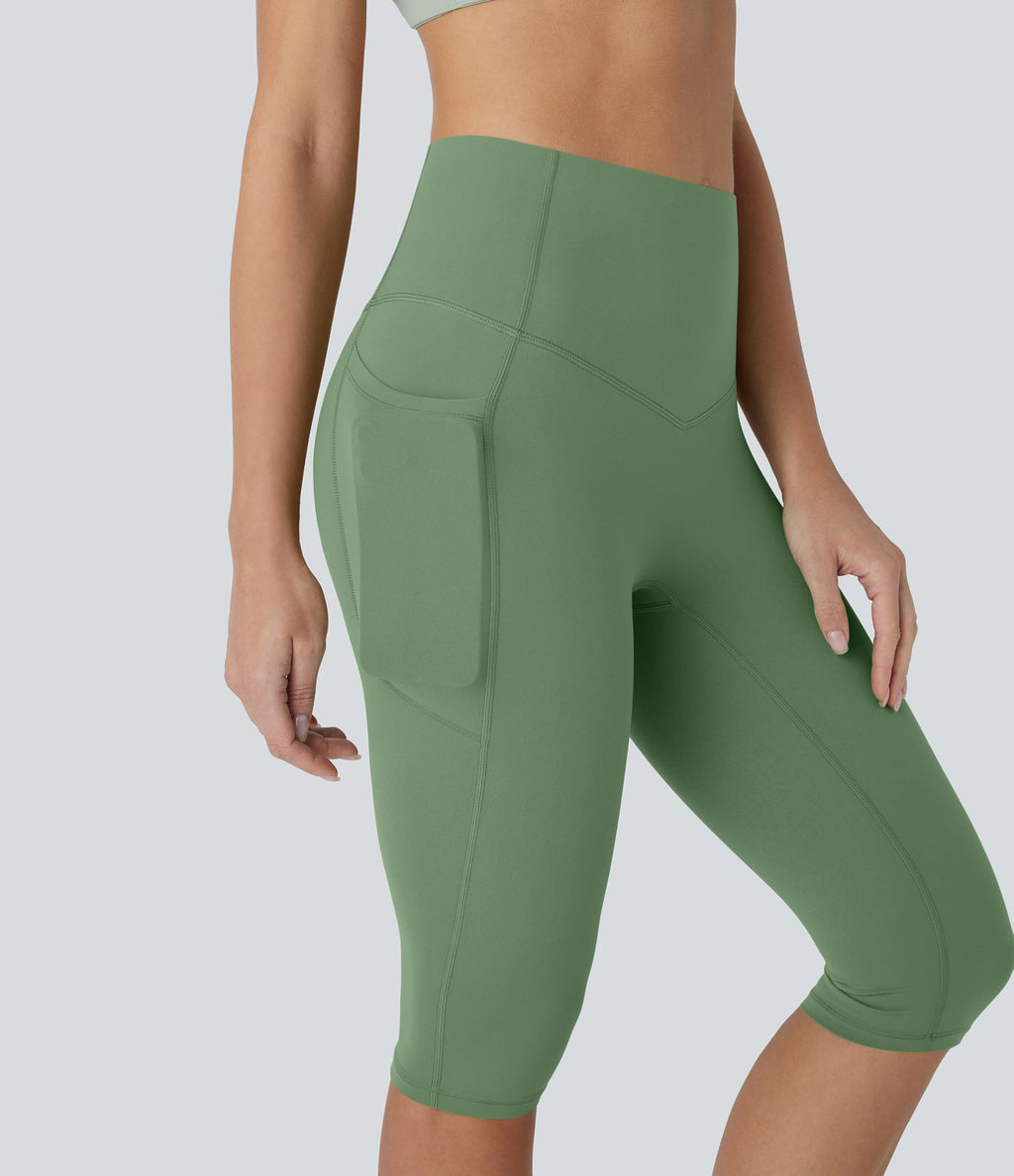 Legging corsaire de yoga gainant taille haute avec poches Halara UltraSculpt™
