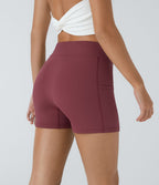 Short de yoga SoftlyZero™ Airy 8,8 cm taille haute poches latérales uni effet frais InstantCool