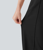 Pantalon de travail droit taille haute Halara Flex™ avec poches