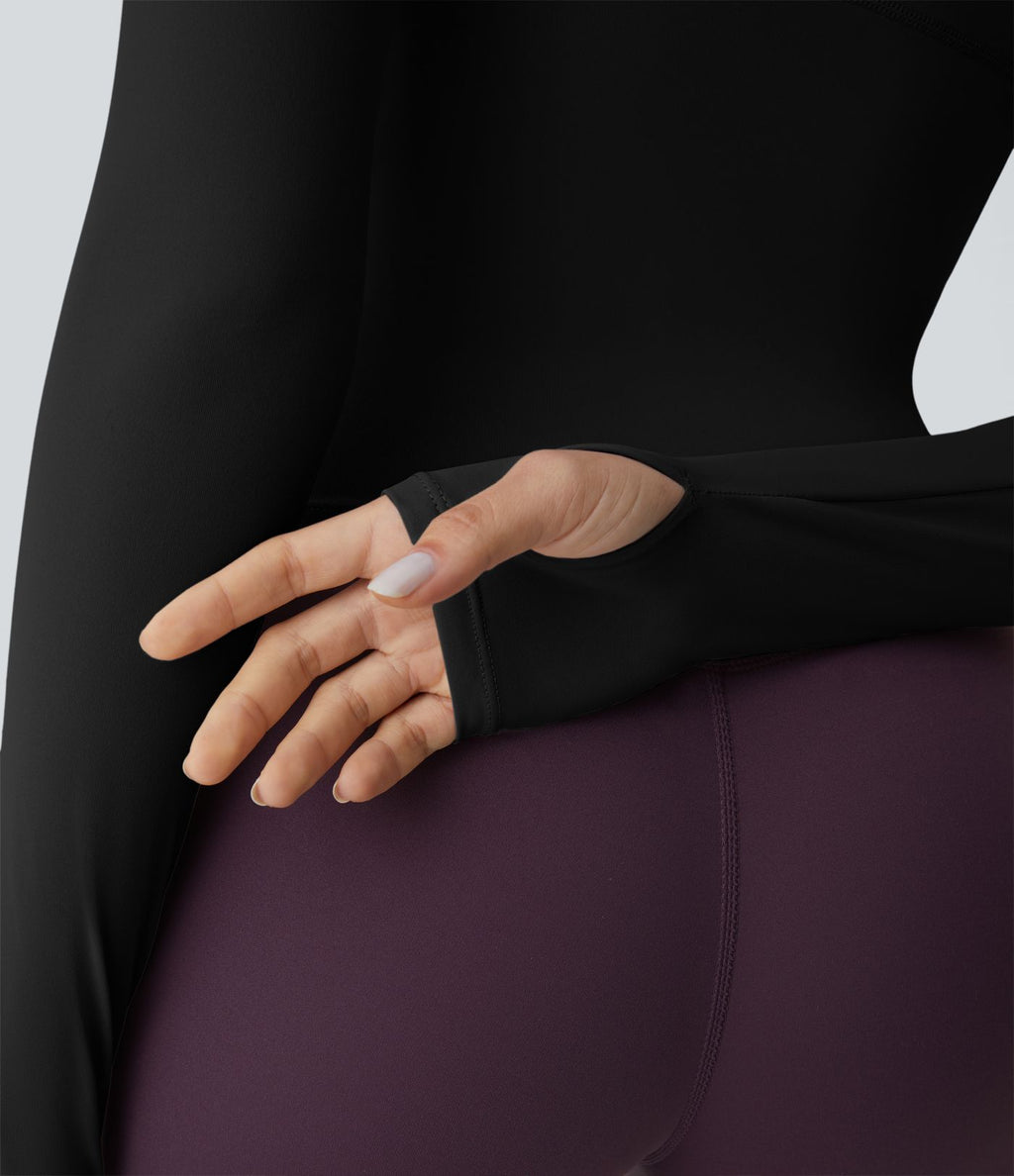 Top Sport Yoga Uni Trous pour les Pouce
