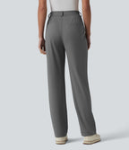 Pantalon de golf droit taille haute séchage rapide avec poches – UPF 40+