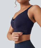 Brassière de sport course SpeedWave™ soutien intermédiaire push-up zip boucle réglable séchage rapide bonnets A-C