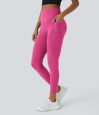 Legging d'entraînement gainant galbant taille haute avec effet scrunch et poches Halara UltraSculpt™