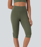 Leggings corsaire de yoga à taille haute, découpes, détails torsadés, séchage rapide et poche